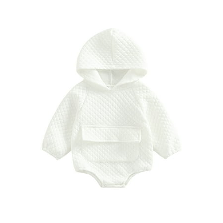 jaweiwi Autumn Infant Girls Boys Hooded Romper Solid Color Diamond Plaid Long Sleeve Triangle Bottom Jumpsuit with Pocket Size 0 6 12 18 24 M
jaweiwi Autumn Infant Girls Boys Hooded Romper Solid Color Diamond Plaid Long Sleeve Triangle Bottom Jumpsuit with Pocket Size 0 6 12 18 24 M