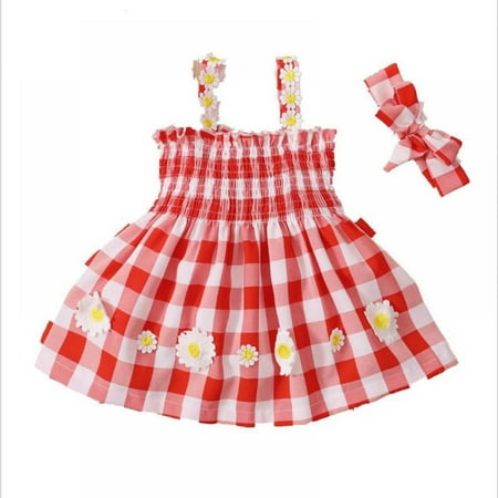 Baby Girl Tutu Dress Summer Sleeveless Princess Birthday Party Dresses Flower Plaid Sundress 3-24M
Baby Girl Tutu Dress Summer Sleeveless Princess Birthday Party Dresses Flower Plaid Sundress 3-24M