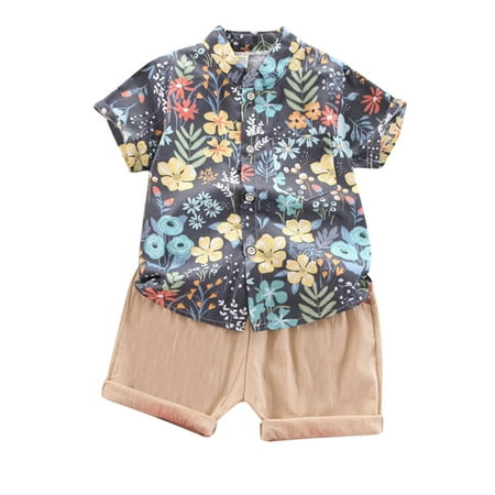 TAIAOJING Kid Toddler Boy Clothes Summer Baby Floral Print Button Down Shirt+Shorts Beach Outfits Set Cute Clothes 18-24 Months
TAIAOJING Kid Toddler Boy Clothes Summer Baby Floral Print Button Down Shirt+Shorts Beach Outfits Set Cute Clothes 18-24 Months