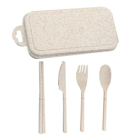 4PCS/Set Spoon Fork Chopsticks Set Portable Straw Wheat Dinnerware Lunch Tableware Detachable Cutlery Travel Kitchen Accessorie
4PCS/Set Spoon Fork Chopsticks Set Portable Straw Wheat Dinnerware Lunch Tableware Detachable Cutlery Travel Kitchen Accessorie