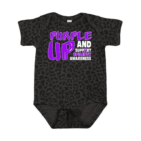 Inktastic Purple Up Epilepsy Gift Baby Boy or Baby Girl Bodysuit