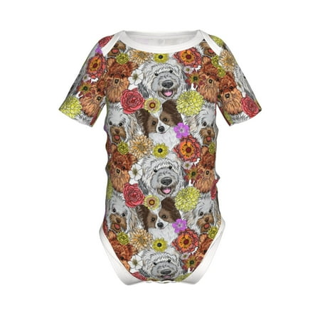 Yiaed Cute Dogs Puppy Print Infant Climbing Short Sleeve Onesie One-Piece Baby Bodysuit Clothes 0-12 Months -2 Years
Yiaed Cute Dogs Puppy Print Infant Climbing Short Sleeve Onesie One-Piece Baby Bodysuit Clothes 0-12 Months -2 Years