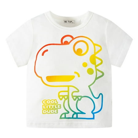 Toddler Kids Baby Boys Girls Summer Cartoon Dinosaur Short Sleeve Crewneck T Shirts Tops Tee Clothes For Children Outfits
Toddler Kids Baby Boys Girls Summer Cartoon Dinosaur Short Sleeve Crewneck T Shirts Tops Tee Clothes For Children Outfits