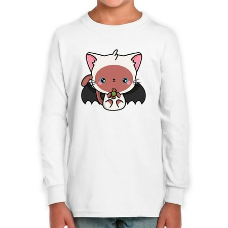 Cute Vampire Kitten W Candy Long Sleeve Toddler -Image by Shutterstock 3 Toddler