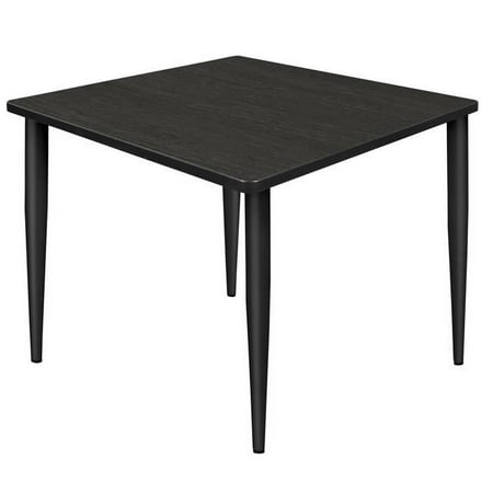 Kahlo 42 in. Square Tapered Leg Table - Ash Grey & Black