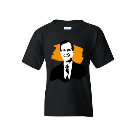 George H. W. Bush American President Unisex Youth Kids T-Shirt Tee