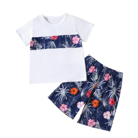 TAIAOJING Toddler Baby Boy Summer Outfit Short Sleeve Floral Prints T Shirt Pullover Tops Shorts Kids Clothes Set 2-3 Years
TAIAOJING Toddler Baby Boy Summer Outfit Short Sleeve Floral Prints T Shirt Pullover Tops Shorts Kids Clothes Set 2-3 Years