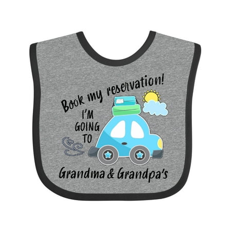 Inktastic Book My Reservation! I m Going to Grandma and Grandpa s Gift Baby Boy or Baby Girl Bib
Inktastic Book My Reservation! I m Going to Grandma and Grandpa s Gift Baby Boy or Baby Girl Bib