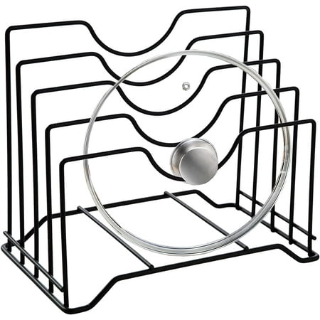 Duslogis Cutting Board Holder Pot Lid Organizer Rack can hold up to 1.18 inches thick Cutting Board Bakeware Baking Tray Pan Lid and Book (Black)
Duslogis Cutting Board Holder Pot Lid Organizer Rack can hold up to 1.18 inches thick Cutting Board Bakeware Baking Tray Pan Lid and Book (Black)