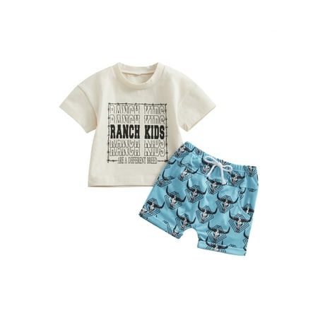 jaweiwi Toddler Baby Boy Western Short Pants Outfits 3M 6M 9M 12M 18M 24M Casual Party Short Sleeve Round Neck T shirt + Short Trousers with Drawstrings
jaweiwi Toddler Baby Boy Western Short Pants Outfits 3M 6M 9M 12M 18M 24M Casual Party Short Sleeve Round Neck T shirt + Short Trousers with Drawstrings