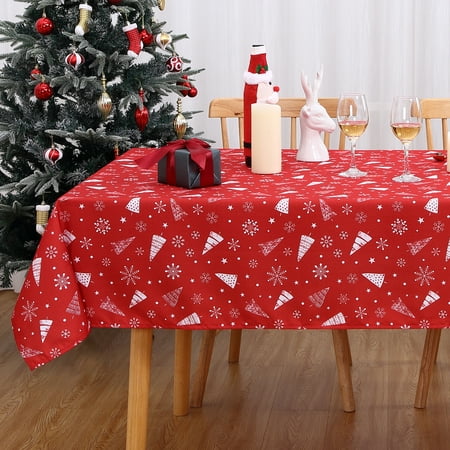 Christmas Rectangle Tablecloth with Christmas Tree Star Pattern Table Waterproof Tablecloth Oblong Table Cover or Holiday Decoration 54X70in
Christmas Rectangle Tablecloth with Christmas Tree Star Pattern Table Waterproof Tablecloth Oblong Table Cover or Holiday Decoration 54X70in
