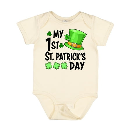 Inktastic My 1st St. Patrick s Day Green Top Hat and Clovers Gift Baby Boy or Baby Girl Bodysuit
Inktastic My 1st St. Patrick s Day Green Top Hat and Clovers Gift Baby Boy or Baby Girl Bodysuit