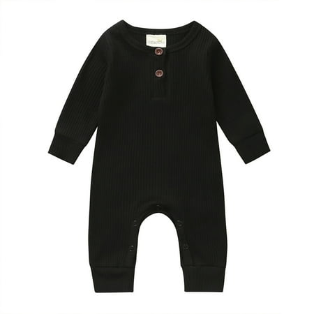 RPVATI Baby Boys Girls Long-Sleeve Cotton Romper Solid Summer Clothes Infant Button Outfits
RPVATI Baby Boys Girls Long-Sleeve Cotton Romper Solid Summer Clothes Infant Button Outfits