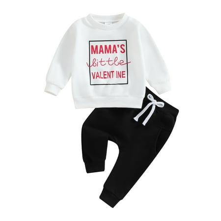Bagilaanoe 2Pcs Toddler Baby Boy Valentine s Day Clothes Letter Print Long Sleeve Sweatshirt Tops + Sweatpants 3M 6M 12M 18M 24M 3T Kids Pants Set
Bagilaanoe 2Pcs Toddler Baby Boy Valentine s Day Clothes Letter Print Long Sleeve Sweatshirt Tops + Sweatpants 3M 6M 12M 18M 24M 3T Kids Pants Set