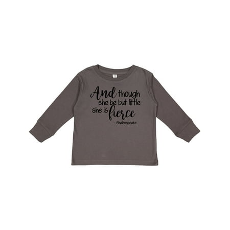 Inktastic Though She Be but Little She is Fierce Quote Shakespeare Gift Toddler Toddler Girl Long Sleeve T-Shirt
Inktastic Though She Be but Little She is Fierce Quote Shakespeare Gift Toddler Toddler Girl Long Sleeve T-Shirt