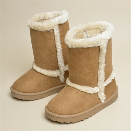 Girls Faux Suede Snow Boots High Top Fleece Thermal Non-slip Boots For Winter Outdoor
Girls Faux Suede Snow Boots High Top Fleece Thermal Non-slip Boots For Winter Outdoor