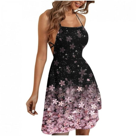 Juebong Women s Summer Fashion Printed Sleeveless Sling Pullover Dress
Juebong Women s Summer Fashion Printed Sleeveless Sling Pullover Dress