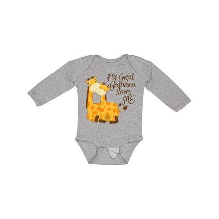 Inktastic My Great Grandma Loves Me! Gift Baby Boy or Baby Girl Long Sleeve Bodysuit
Inktastic My Great Grandma Loves Me! Gift Baby Boy or Baby Girl Long Sleeve Bodysuit