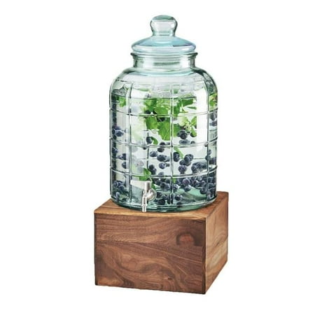 Cal Mil 3568-2-78 2 gal Mid-Century Beverage Dispenser - 10.25 x 10.25 x 21 in.