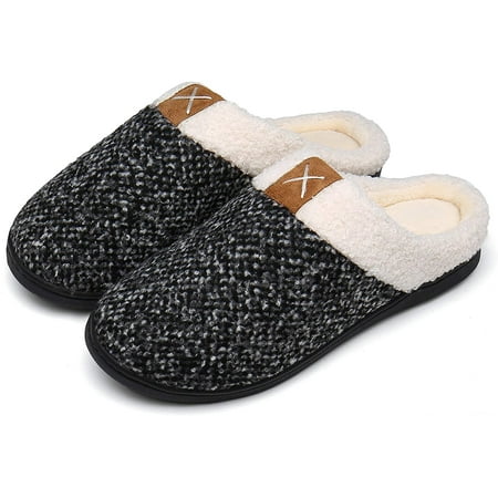 Womens Mens Slippers Memory Foam Comfort Fuzzy Plush Lining Slip On House Shoes Indoor Outdoor
Womens Mens Slippers Memory Foam Comfort Fuzzy Plush Lining Slip On House Shoes Indoor Outdoor