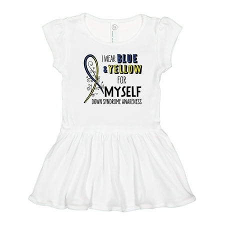 Inktastic I Wear Blue and Yellow for Myself- Down Syndrome Awareness Girls Toddler Dress
Inktastic I Wear Blue and Yellow for Myself- Down Syndrome Awareness Girls Toddler Dress