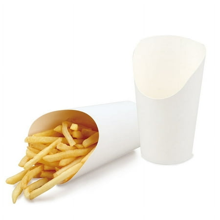 NUOLUX 50pcs Disposable Snacks French Fry Cups Portable Snacks Holders Frying Food Cups Snack Accessory