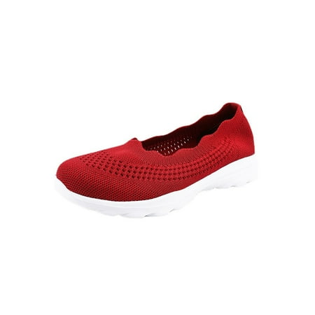 Woobling Women Flats Knit Upper Sneakers Slip On Casual Shoes Lightweight Sock Sneaker Yoga Work Walking Shoe Red 5
Woobling Women Flats Knit Upper Sneakers Slip On Casual Shoes Lightweight Sock Sneaker Yoga Work Walking Shoe Red 5