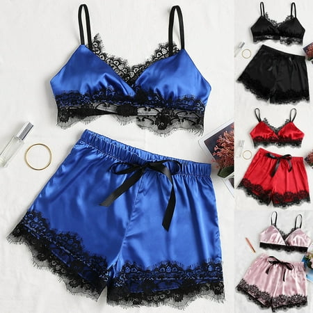KOOYI Womens Plus Size Eyelash Lace Lingerie Bodydoll V-neck Lace Details Pajamas Set Valentine s Nightgown Pajamas Black / L
KOOYI Womens Plus Size Eyelash Lace Lingerie Bodydoll V-neck Lace Details Pajamas Set Valentine s Nightgown Pajamas Black / L