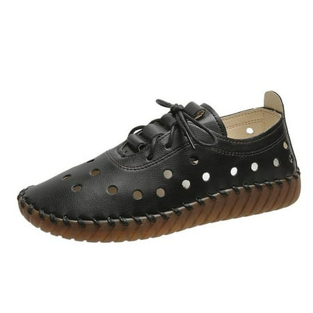 Soft Sole Hollow Single Shoes Women 2021 Vintage Leather Low Heels Casual Shoes Woman Outdoor Lace Up Non Slip Loafers
Soft Sole Hollow Single Shoes Women 2021 Vintage Leather Low Heels Casual Shoes Woman Outdoor Lace Up Non Slip Loafers