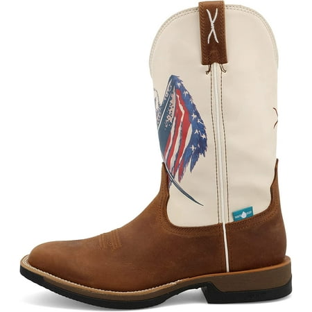 Twisted X Men s 12 Western Work Boot Roasted Pecan & Red White & Blue 12 D
Twisted X Men s 12 Western Work Boot Roasted Pecan & Red White & Blue 12 D