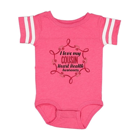 Inktastic I Love My Cousin Heart Health Awareness Gift Baby Boy or Baby Girl Bodysuit
Inktastic I Love My Cousin Heart Health Awareness Gift Baby Boy or Baby Girl Bodysuit