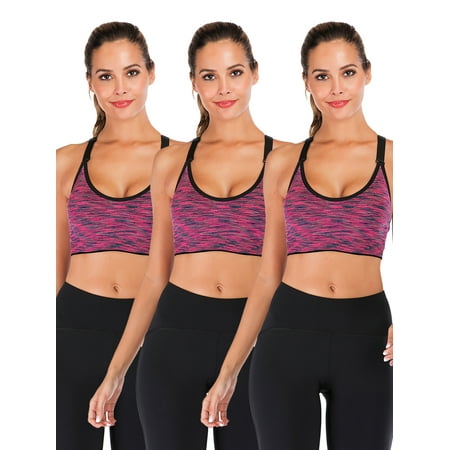 YouLoveIt 3 pack Women Sports Bra Removable Pad Yoga Bras Racerback Workout Crop Tops Active Gym Yoga Workout Sports Bras for Women Seamless Sports Bra
YouLoveIt 3 pack Women Sports Bra Removable Pad Yoga Bras Racerback Workout Crop Tops Active Gym Yoga Workout Sports Bras for Women Seamless Sports Bra