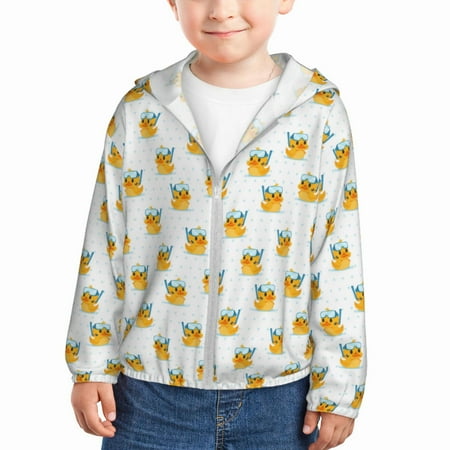 Qekee Cute Duck Diver Print UPF 50+ Kids Sun-Protective Hooded Long Sleeve Rash Guard for Fishing Water Beach Sports -3 Years
Qekee Cute Duck Diver Print UPF 50+ Kids Sun-Protective Hooded Long Sleeve Rash Guard for Fishing Water Beach Sports -3 Years