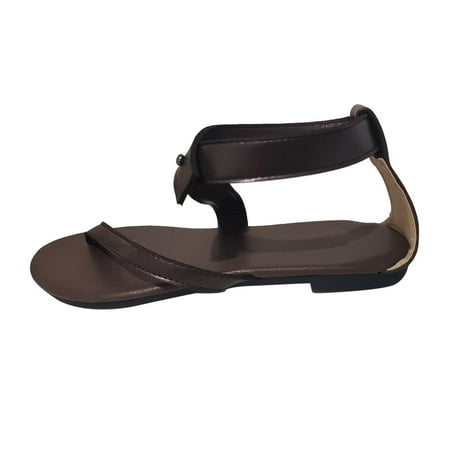 GWAABD Women s Sandals Wide Width Ladies Fashion Summer Solid Color Leather Toe Clipped Flat Casual Sandals
GWAABD Women s Sandals Wide Width Ladies Fashion Summer Solid Color Leather Toe Clipped Flat Casual Sandals