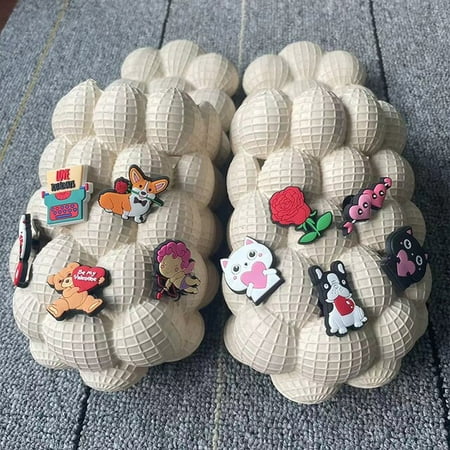 CoCopeanut Personality DIY Summer Slides Women Outdoor Open Toe Slippers Bubble Massage Litchi Sandals Fashion Designer Sandals Men Clogs
CoCopeanut Personality DIY Summer Slides Women Outdoor Open Toe Slippers Bubble Massage Litchi Sandals Fashion Designer Sandals Men Clogs