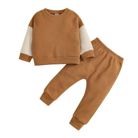 Kids Toddler Baby Boys Girls Long Sleeve Patchwork Sweatshirt Tops Solid Pants Outfit Set 2PCS Clothes For 4-5 Years
Kids Toddler Baby Boys Girls Long Sleeve Patchwork Sweatshirt Tops Solid Pants Outfit Set 2PCS Clothes For 4-5 Years