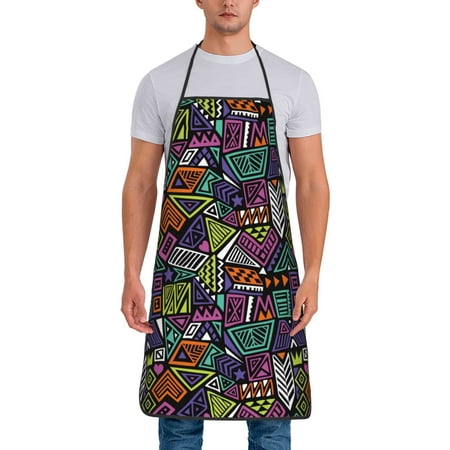 Aprons for Men Women - Classic Colorful Geometric Cooking Kitchen Apron Chef Apron Waterproof Apron for Painting Pottery Baking BBQ Gardening Salon Gift For women Men
Aprons for Men Women - Classic Colorful Geometric Cooking Kitchen Apron Chef Apron Waterproof Apron for Painting Pottery Baking BBQ Gardening Salon Gift For women Men