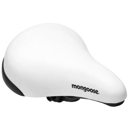 Mongoose BMX Bike Saddle, White