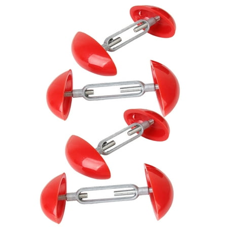 

NUOLUX 4pcs Mini Adjustable Shoe Stretchers Shapers Width Extenders Shoe Tree Stretcher Boot Holder Red