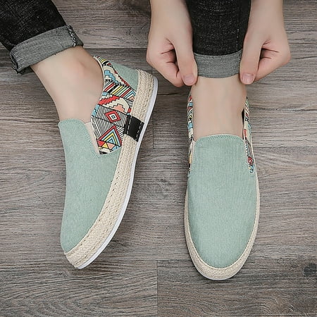 ZTTD Men s Casual Low Boots Canvas Slip On Shoes In Spring and Summer