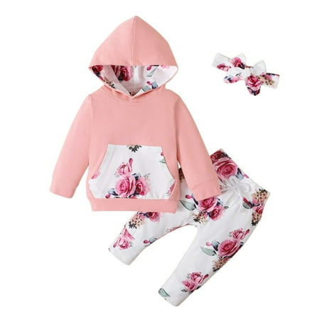 Gyratedream 3PCS Baby Girl Infant Hooded Top Sweashirt Long Pants Outfit Set Clothes 6-12 Months
Gyratedream 3PCS Baby Girl Infant Hooded Top Sweashirt Long Pants Outfit Set Clothes 6-12 Months
