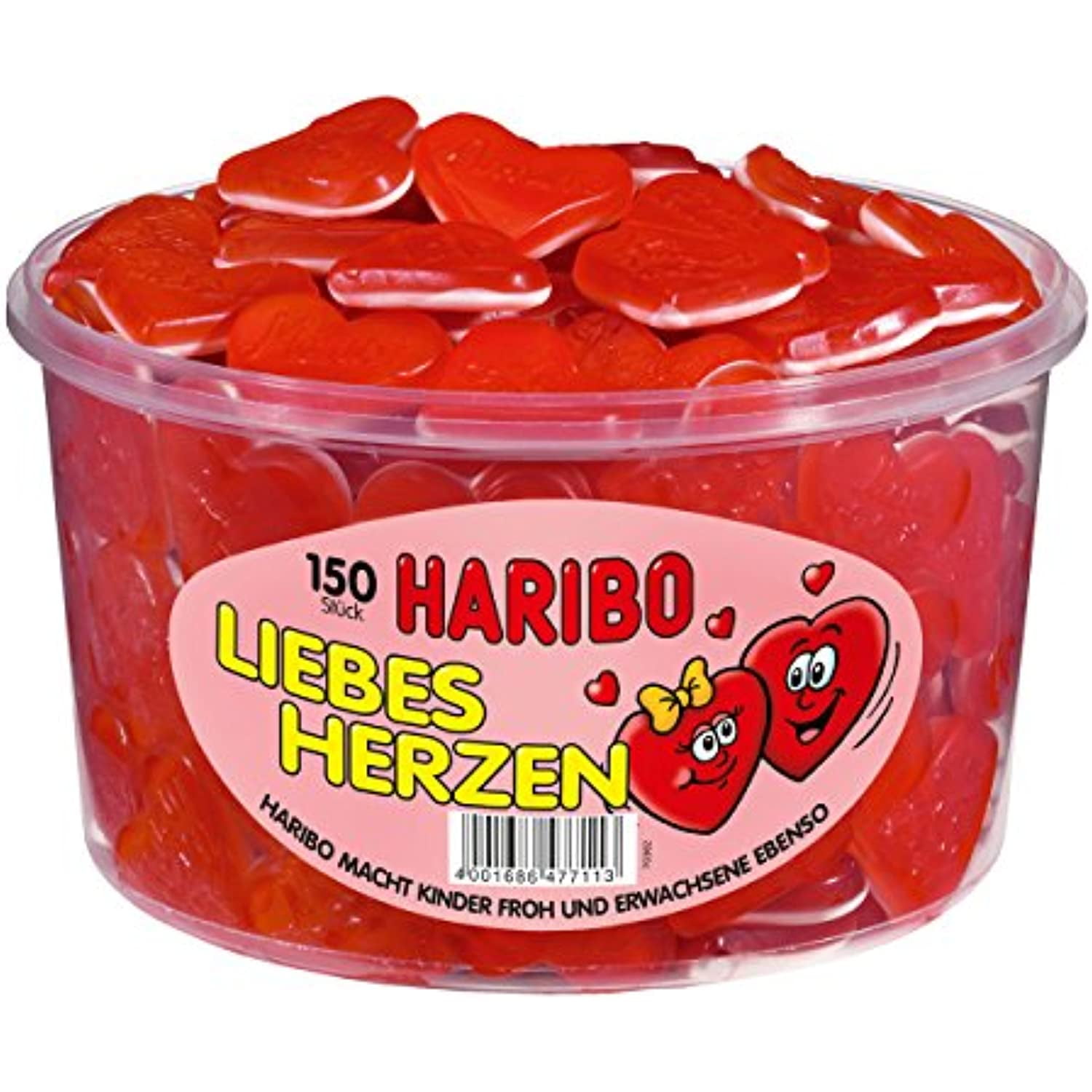 Haribo Love Hearts 150 Pieces 1200G Walmart