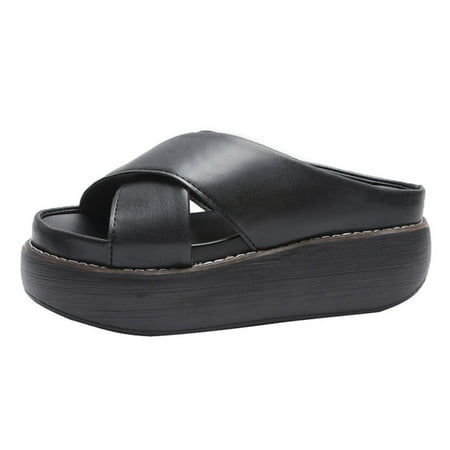 Bounce Sandals Slippers Cross Strap Vintage Anti-slip PU Leather for Women Summer
Bounce Sandals Slippers Cross Strap Vintage Anti-slip PU Leather for Women Summer