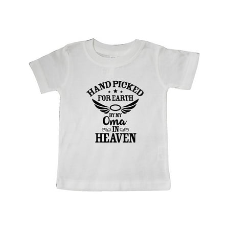 Inktastic Handpicked for Earth By My Oma in Heaven with Angel Wings Gift Baby Boy or Baby Girl T-Shirt
Inktastic Handpicked for Earth By My Oma in Heaven with Angel Wings Gift Baby Boy or Baby Girl T-Shirt