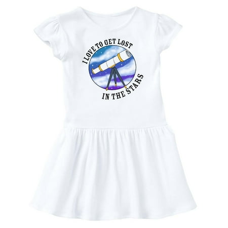 Inktastic I Love to Get Lost in the Stars Gift Baby Girl Dress