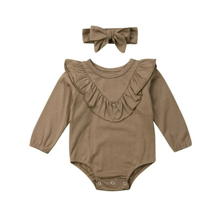 VIKING GLORY Cotton Newborn Baby Girl Clothes Jumpsuit Romper Bodysuit+Headband Outfits Set
VIKING GLORY Cotton Newborn Baby Girl Clothes Jumpsuit Romper Bodysuit+Headband Outfits Set