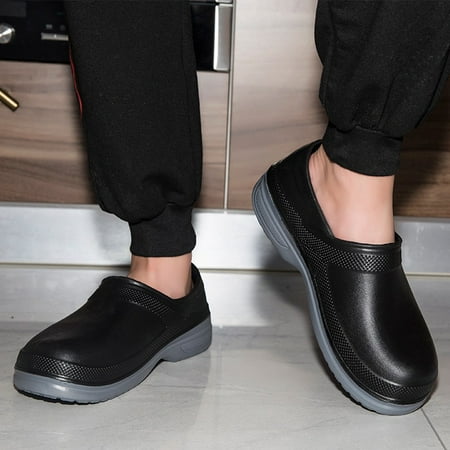TANGNADE Leisure Men Solid Color Waterproof Oil Proof Round Toe Slip-On Chef Work Shoes
TANGNADE Leisure Men Solid Color Waterproof Oil Proof Round Toe Slip-On Chef Work Shoes