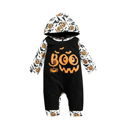 Genuiskids Newborn Baby Hooded Romper Halloween Elements Printed Patchwork Long Sleeve Overalls Casual Simple Jumpsuit
Genuiskids Newborn Baby Hooded Romper Halloween Elements Printed Patchwork Long Sleeve Overalls Casual Simple Jumpsuit