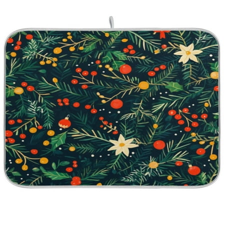 Kitchen Drying Mat 16x18In Drying Dish Mat Dish Drying Mats Kitchen Countertop Multi-Function Drain Drying Mat Kitchen Table Cartoon Christmas Leaves4
Kitchen Drying Mat 16x18In Drying Dish Mat Dish Drying Mats Kitchen Countertop Multi-Function Drain Drying Mat Kitchen Table Cartoon Christmas Leaves4