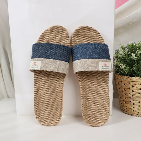 Summer Slippers For Women Beach Accesseories Flip Flops For Women Women House Shoes Home Slippers Flip Flops Flax Slippers Indoor Bedroom Spring Autumn Ladies Footwear Unisex Lovers Flat Shoes Swimmin